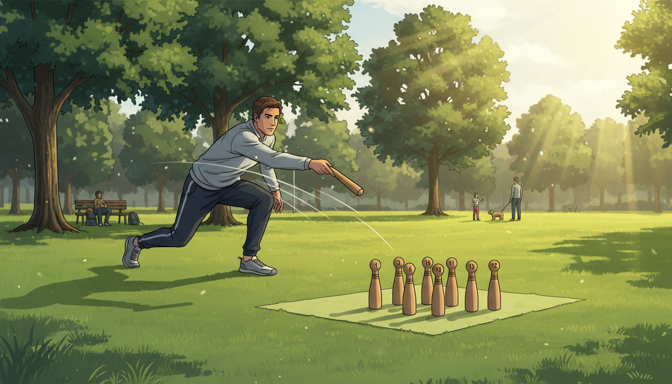 モルック初心者が「狙ったピン」を倒すための正しい投げ方と練習法